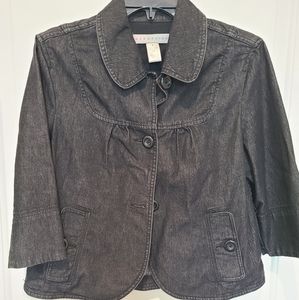 2 for $15! Womens black denim blazer